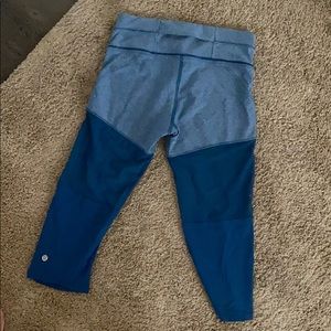 Lululemon capri mesh leggings